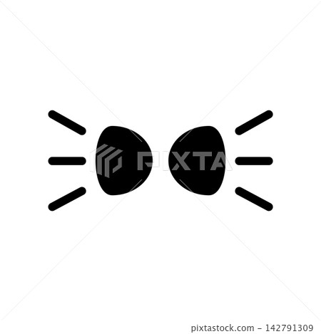Fog lamp icon design template Fog lamp icon design template 142791309