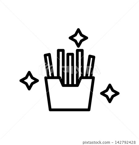 French Fries icon design template French Fries icon design template 142792428