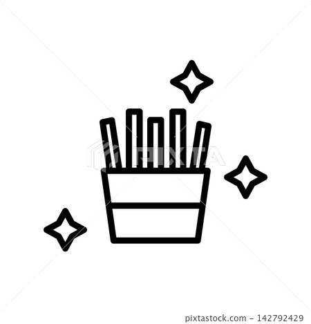 French Fries icon design template French Fries icon design template 142792429