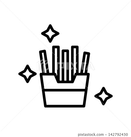 French Fries icon design template French Fries icon design template 142792430