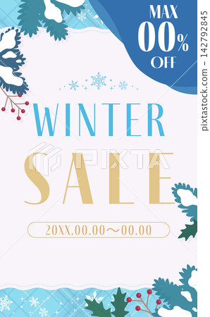 Light blue checkered winter sale template 1_vertical Light blue checkered winter sale template 1_vertical 142792845
