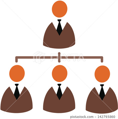 Corporate business organization chart and management hierarchy Corporate business organization chart and management hierarchy 142793860