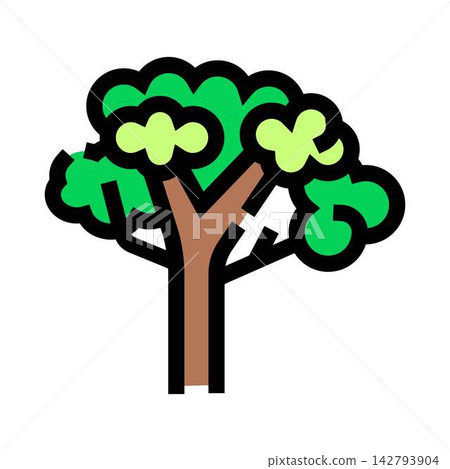 Tree icon representing nature, ecology, and growth Tree icon representing nature, ecology, and growth 142793904