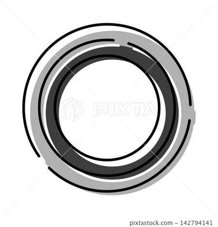 Abstract round frame minimal design element Abstract round frame minimal design element 142794141