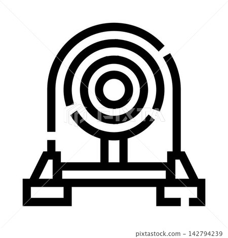 Business target icon illustrating company goals and strategy Business target icon illustrating company goals and strategy 142794239
