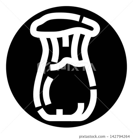 Ancient pottery vase artifact history icon concept 142794264