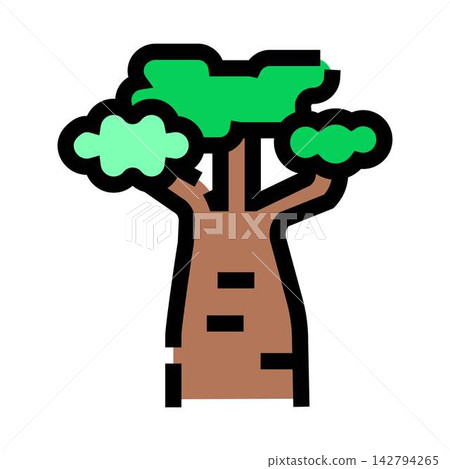 Baobab tree representing nature and ecological growth concept 142794265