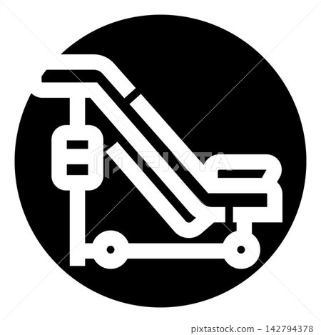 Hospital patient bed icon for medical care Hospital patient bed icon for medical care 142794378