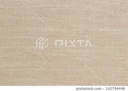 Brown linen fabric cloth texture background, seamless pattern of natural textile. 142794446