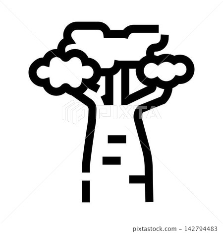 Baobab tree icon outline representing nature Baobab tree icon outline representing nature 142794483