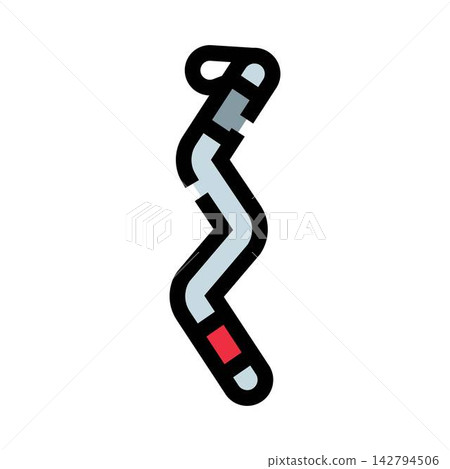 Spinal curvature icon illustrating a medical condition Spinal curvature icon illustrating a medical condition 142794506