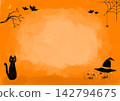 A simple background image in orange and black, inspired by Halloween. 142794675