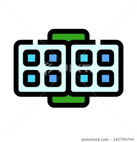 Satellite solar panels generating clean energy in space Satellite solar panels generating clean energy in space 142794744