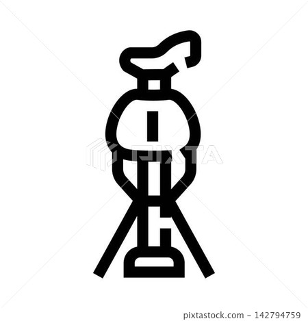 Mannequin form on stand for tailoring process Mannequin form on stand for tailoring process 142794759