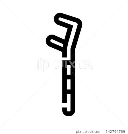 Crutch walking aid medical health support assistance tool 142794769
