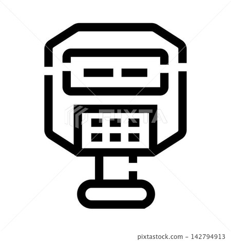 Parking meter icon for urban public parking concept Parking meter icon for urban public parking concept 142794913