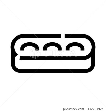 Harmonica musical instrument outline icon design Harmonica musical instrument outline icon design 142794924