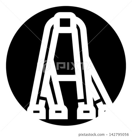 Walker icon representing mobility aid and support Walker icon representing mobility aid and support 142795056