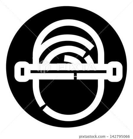 Fingerprint scanning biometric identity access control icon Fingerprint scanning biometric identity access control icon 142795066
