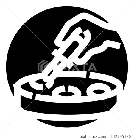 Scientist hand conducting research in a petri dish Scientist hand conducting research in a petri dish 142795180