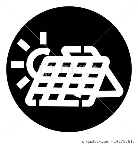 Solar panel converting sun into renewable energy power Solar panel converting sun into renewable energy power 142795613