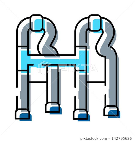 Medical walker providing stability and support for recovery 142795626