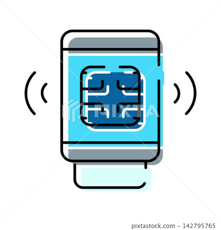 Smartwatch with a chip enabling digital payment and wireless transaction Smartwatch with a chip enabling digital payment and wireless transaction 142795765