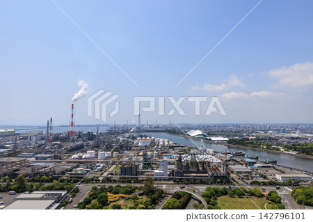 從三重縣四日市四日市立大樓眺望 從三重縣四日市四日市立大樓眺望 142796101