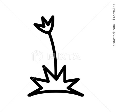 Grass icon design template 142796164