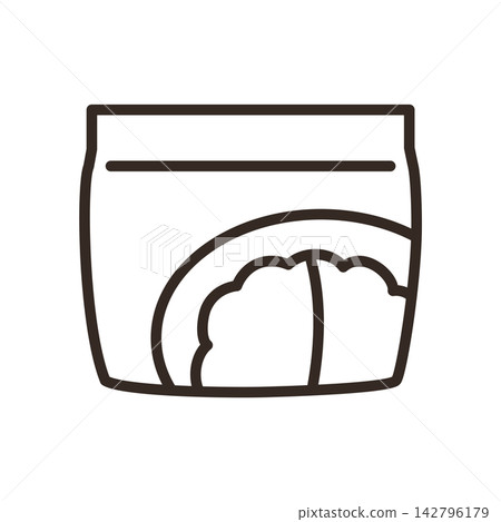 冷藏食品圖標 冷藏食品圖標 142796179