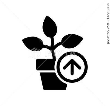 Grow icon design template Grow icon design template 142796438