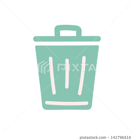 Trash can icon illustration Trash can icon illustration 142796818
