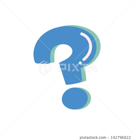 Question mark icon material illustration Question mark icon material illustration 142796822