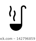 Ladle icon design template 142796859