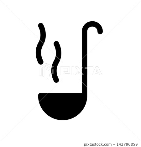 Ladle icon design template Ladle icon design template 142796859