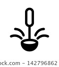 Ladle icon design template 142796862