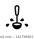 Ladle icon design template 142796863