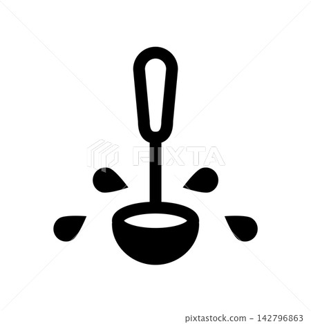 Ladle icon design template Ladle icon design template 142796863