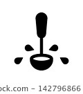 Ladle icon design template 142796866