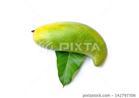 Tropical fruit, Mango on white background. Tropical fruit, Mango on white background. 142797306