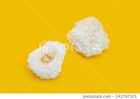 Tremella Mushroom on white background. Tremella Mushroom on white background. 142797323