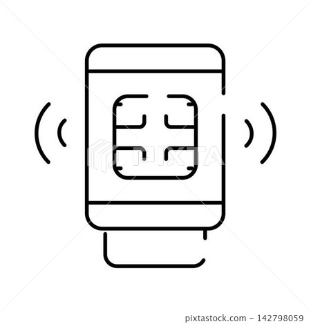 Mobile chip sending signal for wireless connection 142798059