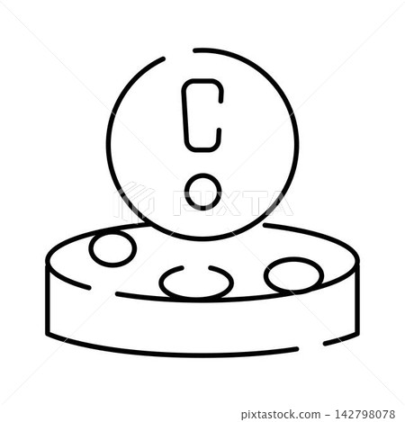Compliance or regulation information warning outline icon Compliance or regulation information warning outline icon 142798078