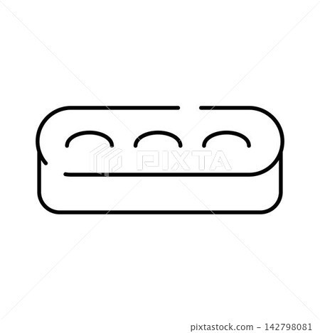 Outline brick block building material icon concept Outline brick block building material icon concept 142798081