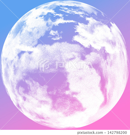 A golden, shining moon and an illustration of the moon. A golden, shining moon and an illustration of the moon. 142798200