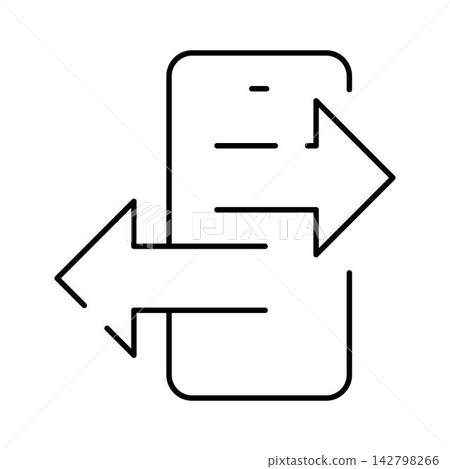 Mobile device sending and receiving data transfer arrows Mobile device sending and receiving data transfer arrows 142798266