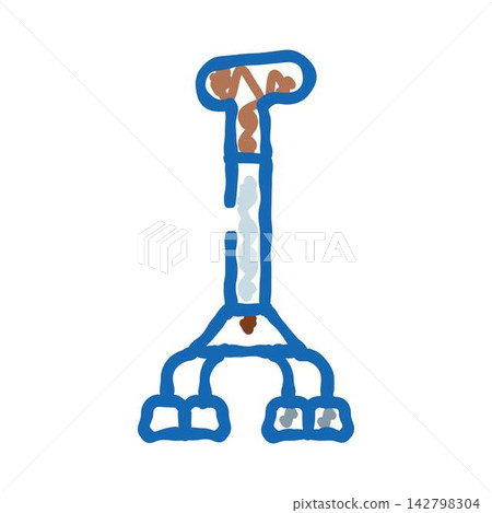 Quad cane aiding mobility and senior support Quad cane aiding mobility and senior support 142798304