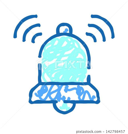 Bell icon ringing creating notification or alert Bell icon ringing creating notification or alert 142798457