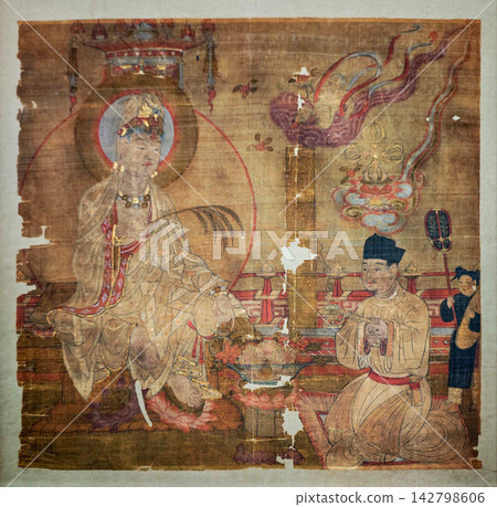 White Robe Guanyin Painting, collected by the Palace Museum, China White Robe Guanyin Painting, collected by the Palace Museum, China 142798606