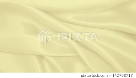 Smooth elegant golden silk or satin luxury cloth texture as wedding background. Luxurious Christmas background or New Year background design. In Sepia toned. Retro style 142798717